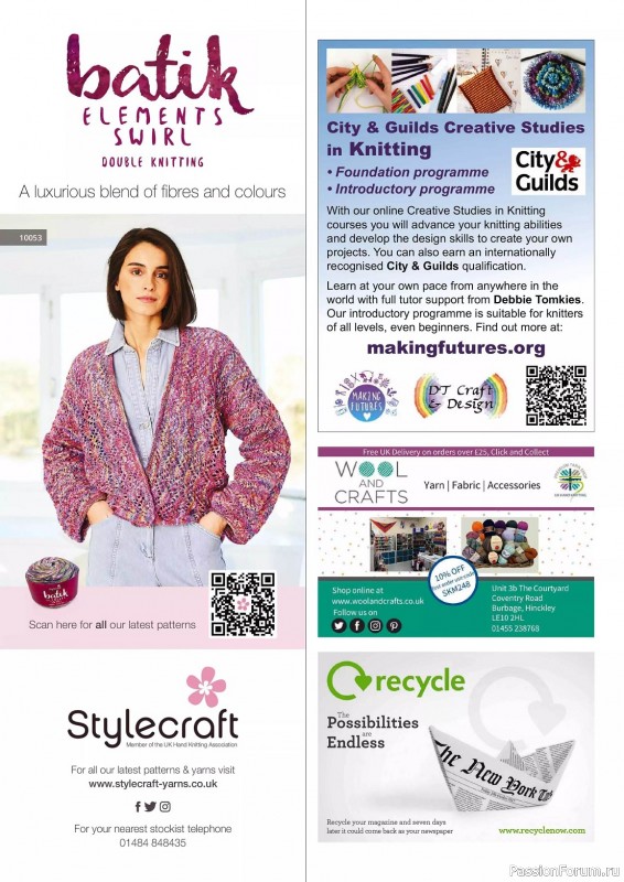 Вязаные проекты крючком в журнале «Simply Knitting №248 2024»