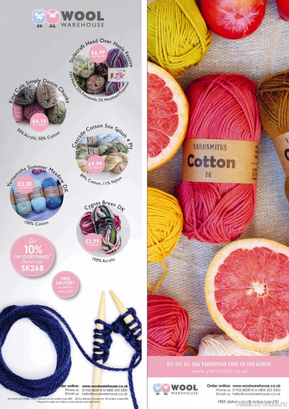 Вязаные проекты крючком в журнале «Simply Knitting №268 2025»