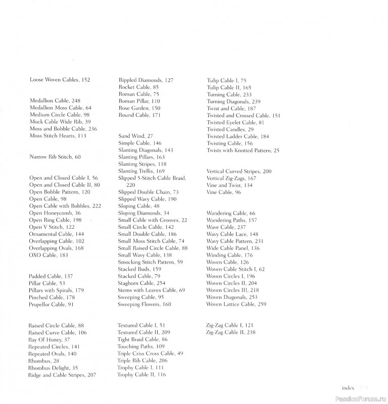 Вязаные проекты в книге «Cables & Aran Stitches-250 to Knit». Продолжение