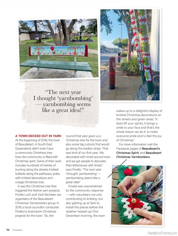 Коллекция проектов для рукодельниц в журнале «Australian Homespun №228 2025»