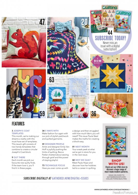 Коллекция проектов для рукодельниц в журнале &laquo;Love Patchwork & Quilting №158 2025&raquo;