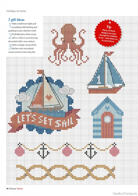 Коллекция вышивки в журнале &laquo;Ultimate Cross Stitch Travel 2026&raquo;