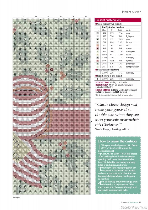 Коллекция вышивки в журнале «Ultimate Crossstitch Christmas №7 2025»