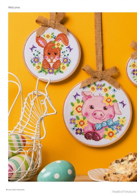 Коллекция вышивки крестиком в журнале «Cross Stitch Favourites - Spring/Summer 2022»