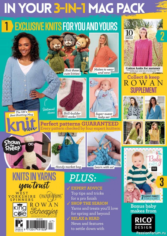 Вязаные проекты в журнале «Knit Now №167 2024»