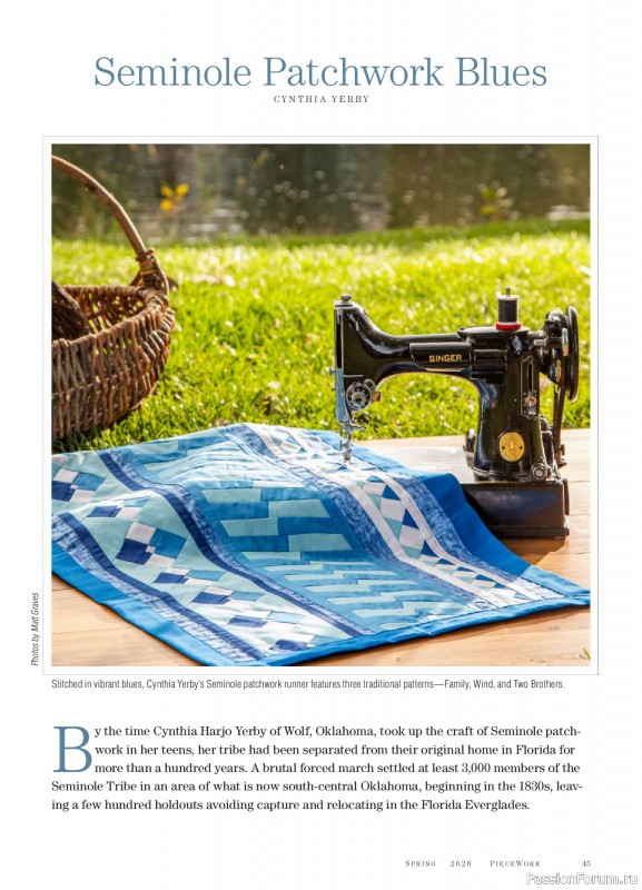 Коллекция проектов для рукодельниц в журнале &laquo;PieceWork - Spring 2025&raquo;