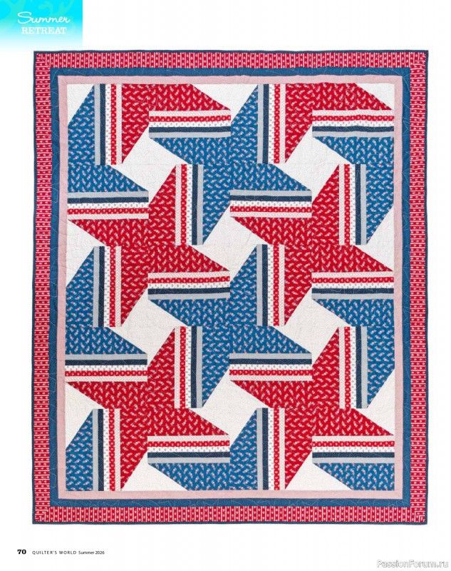 Коллекция проектов для рукодельниц в журнале &laquo;Quilter's World - Summer 2026&raquo;