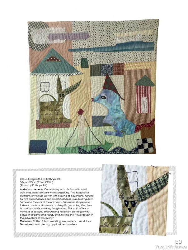 Коллекция проектов для рукодельниц в журнале «Quilters Companion №136 2025»