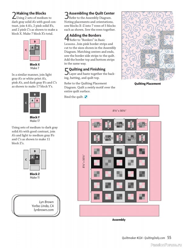 Коллекция проектов для рукодельниц в журнале «Quiltmaker №224 2026»