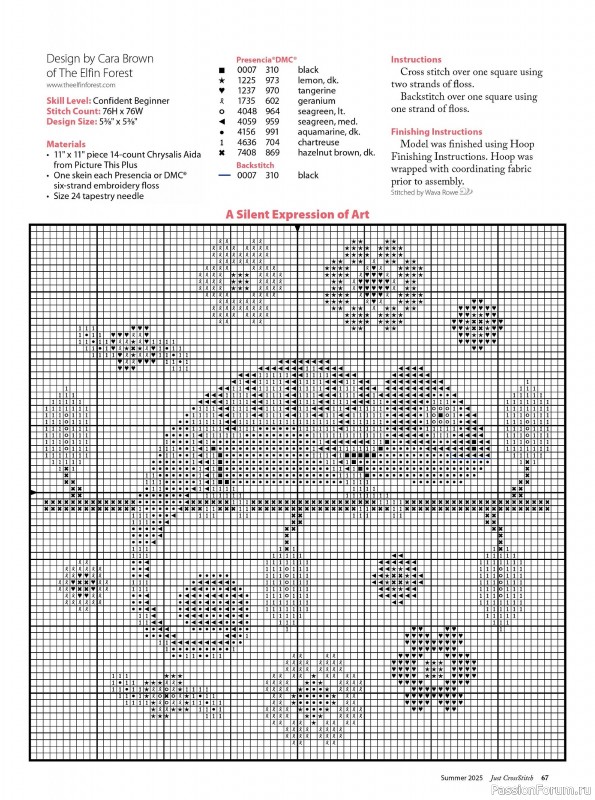 Коллекция вышивки в журнале «Just CrossStitch - Summer 2025»
