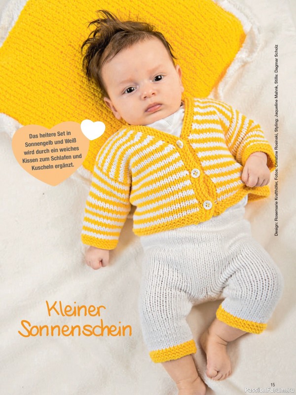 Вязаные модели для детей в журнале «Baby Strick №1 2025»