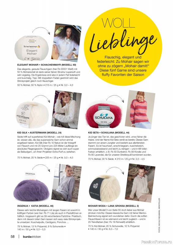 Вязаные модели в журнале «Burda Stricken №1 2025»