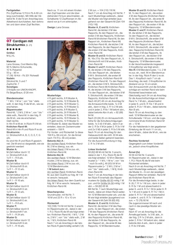 Вязаные модели в журнале «Burda Stricken №4 2024»