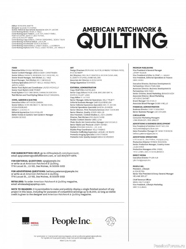 Коллекция проектов для рукодельниц в журнале &laquo;American Patchwork & Quilting №200 2026&raquo;