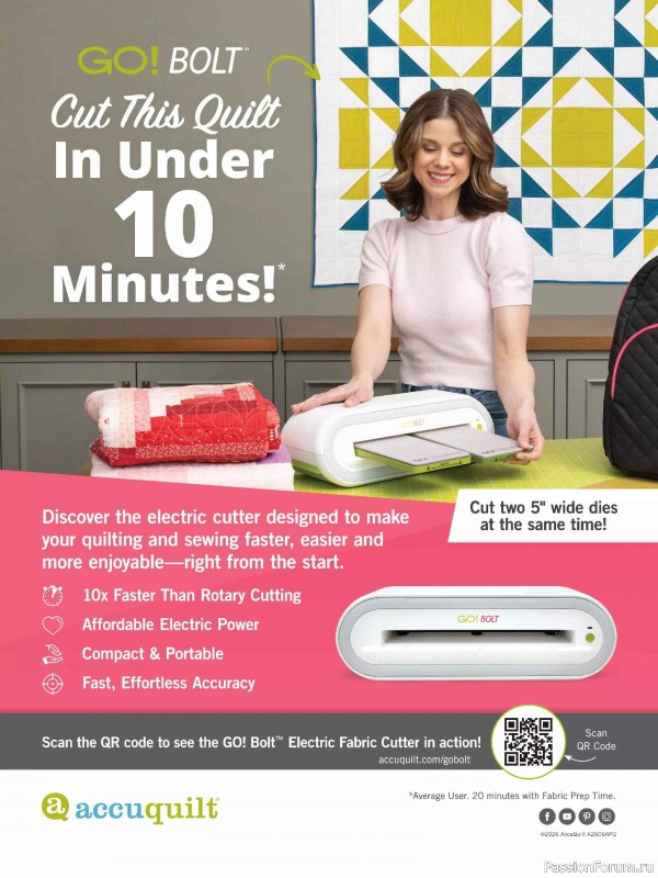 Коллекция проектов для рукодельниц в журнале &laquo;American Patchwork & Quilting №200 2026&raquo;