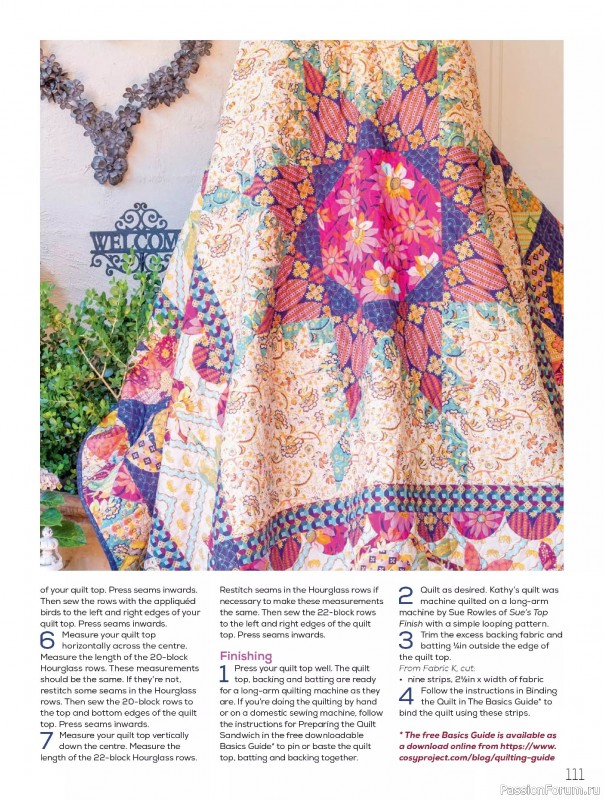 Коллекция проектов для рукодельниц в журнале «Quilters Companion №133 2025»