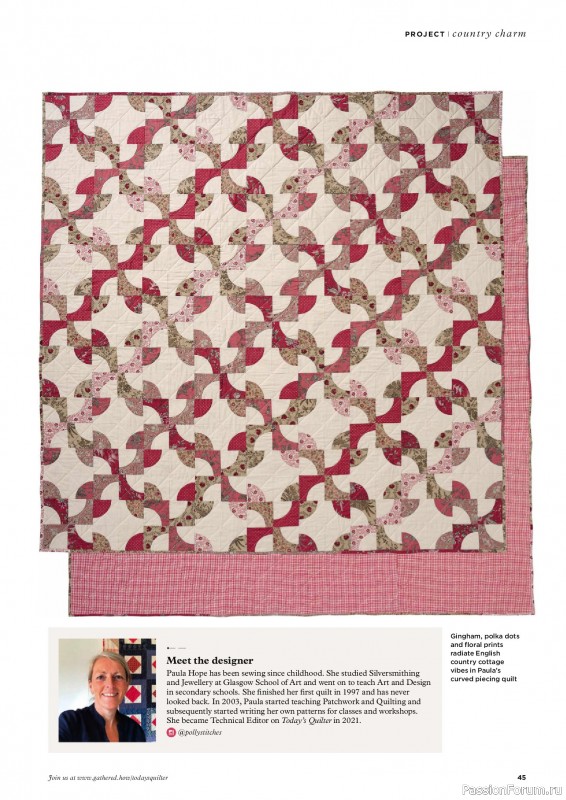 Коллекция проектов для рукодельниц в журнале «Todays Quilter №130 2025»