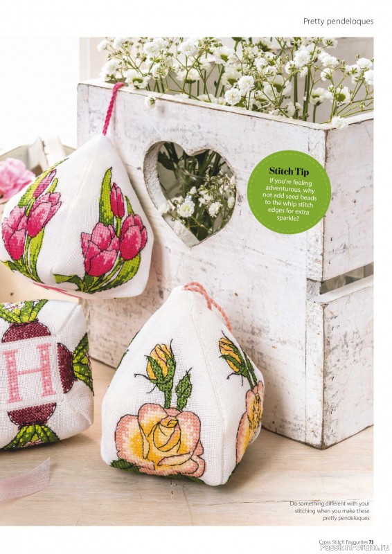 Коллекция вышивки в журнале «Cross Stitch Favourites - Flowers 2026»