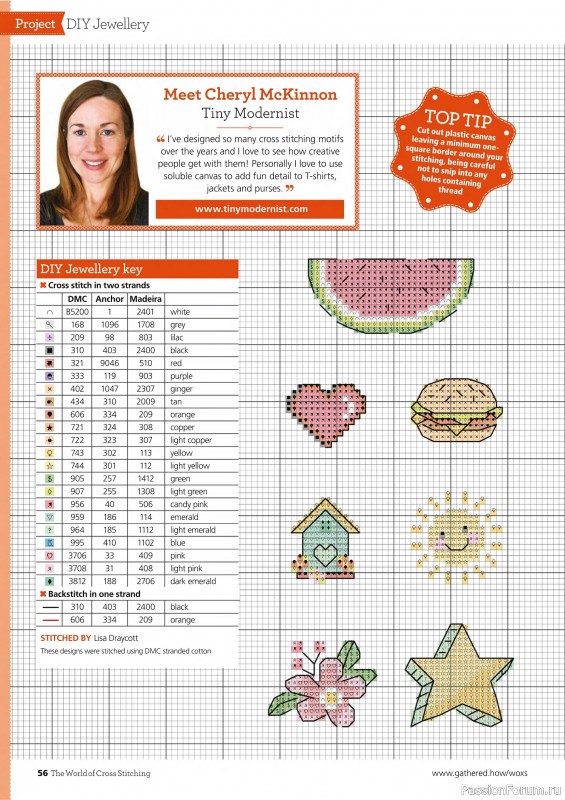 Коллекция вышивки в журнале «The World of Cross Stitching №362 2025»