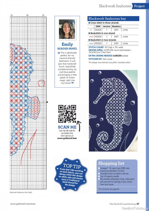 Коллекция вышивки в журнале &laquo;The World of Cross Stitching №368 2025&raquo;