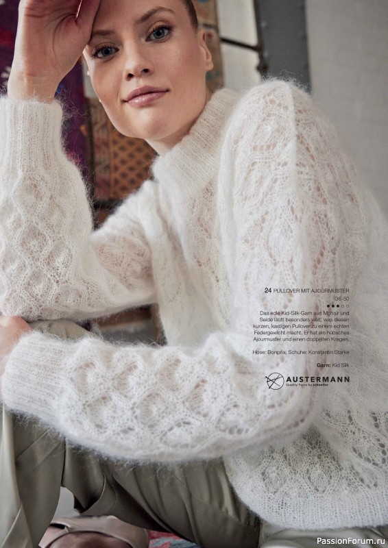 Вязаные модели в журнале «Burda Stricken №1 2025»