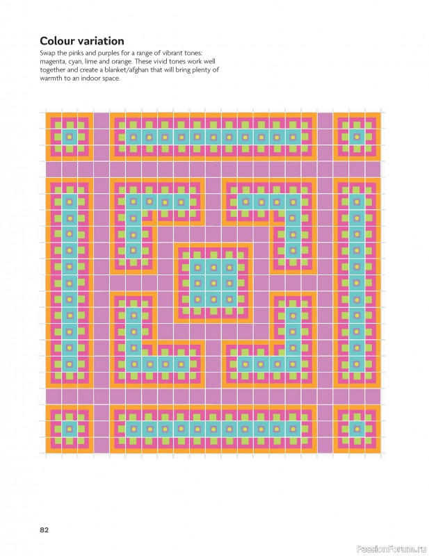 Вязаные проекты в книге «Block-by-Block Blankets and Afghans».