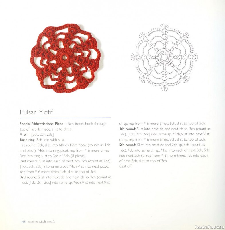 Вязаные проекты в книге &laquo;Crochet Stitch Motifs&raquo;. Продолжение