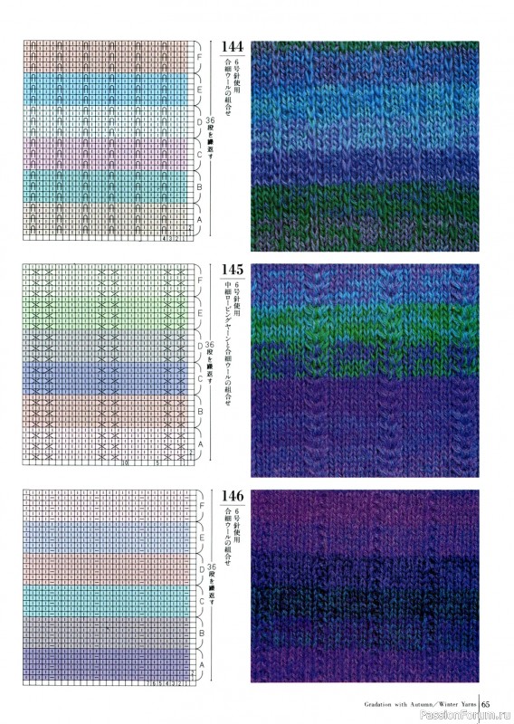 Вязаные проекты в книге «Fun of Color Patterns 200».