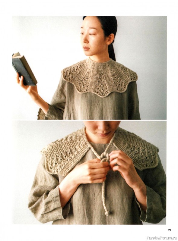 Вязаные проекты в книге «Let's Knit in English Shawl».