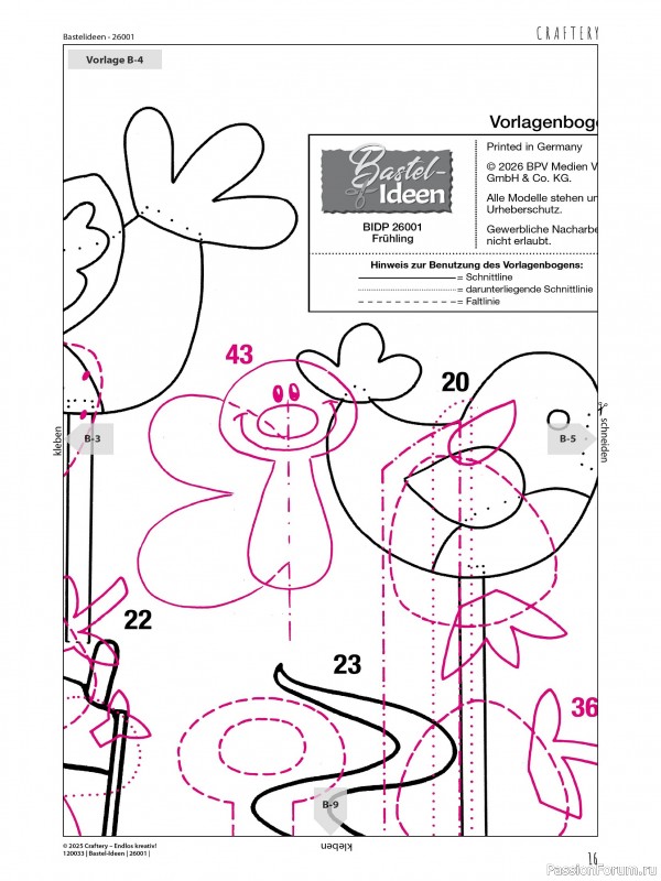 Коллекция проектов для рукодельниц в журнале «Bastel-Ideen №1 2026»