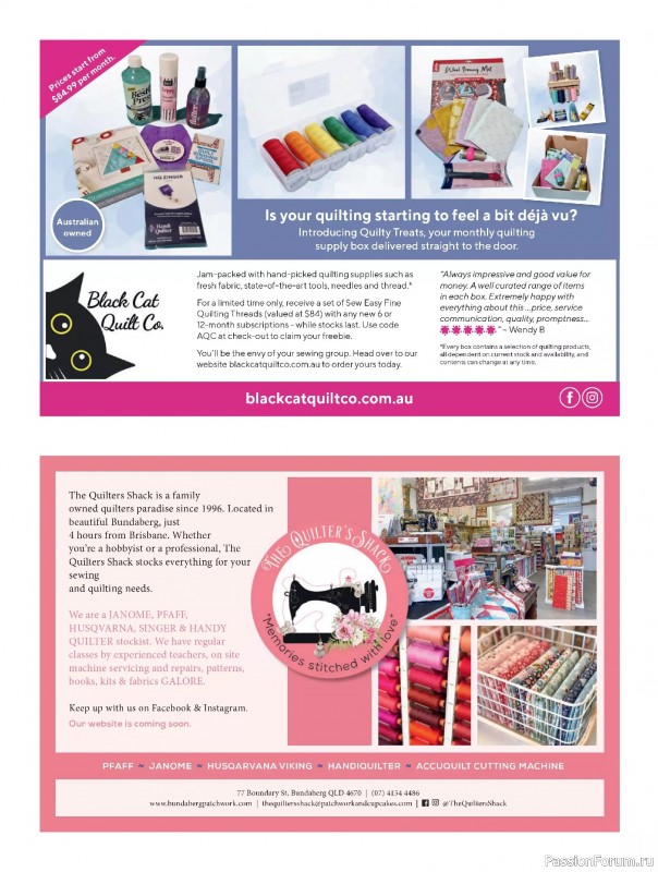 Коллекция проектов для рукодельниц в журнале «Quilters Companion №134 2025»