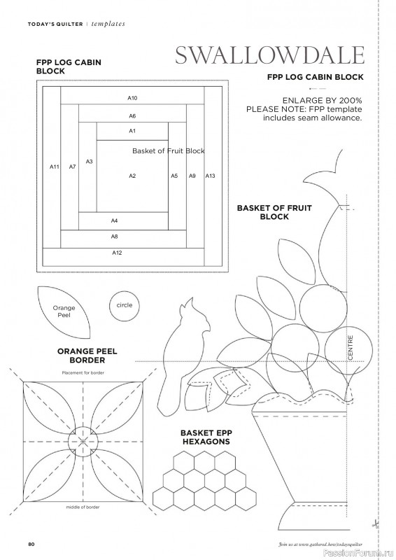 Коллекция проектов для рукодельниц в журнале «Todays Quilter №135 2025»