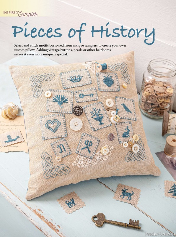Коллекция вышивки в журнале «Just CrossStitch - Spring 2024»