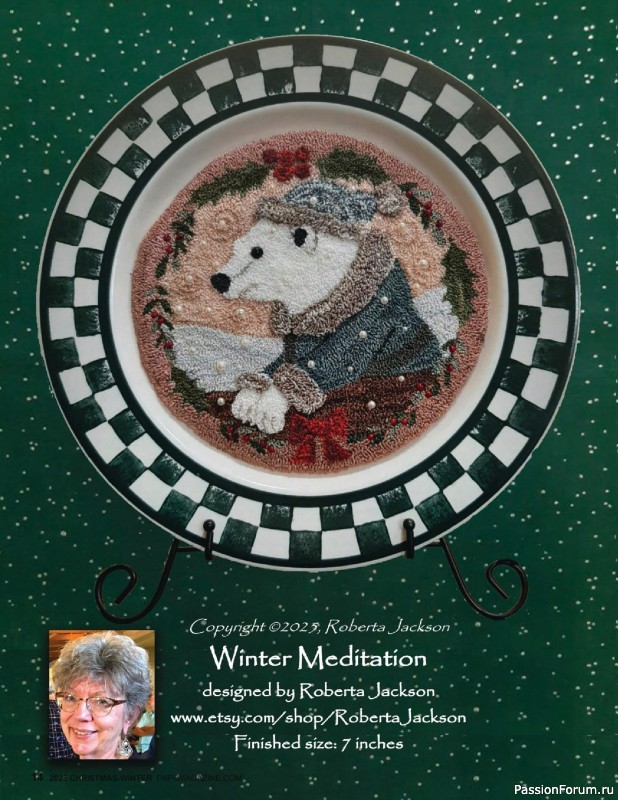 Коллекция вышивки в журнале «Punch Needle & Primitive Stitcher - Winter 2025»