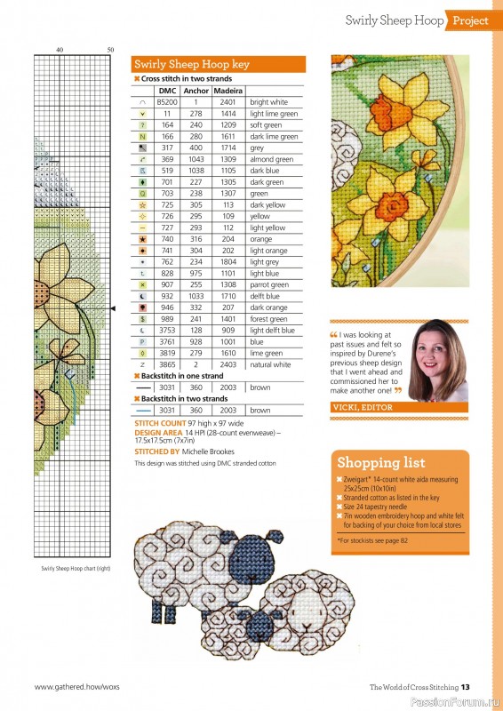 Коллекция вышивки в журнале &laquo;The World of Cross Stitching №369 2026&raquo;