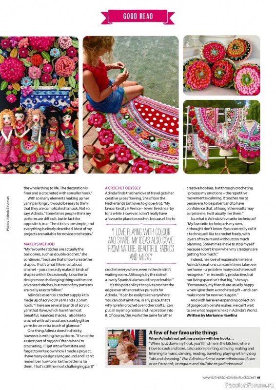Вязаные модели крючком в журнале «Simply Crochet №127 2022»