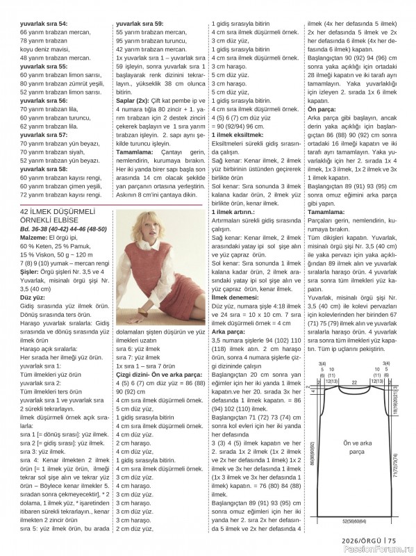 Вязаные модели в журнале &laquo;Burda Orgu №1 2026&raquo;