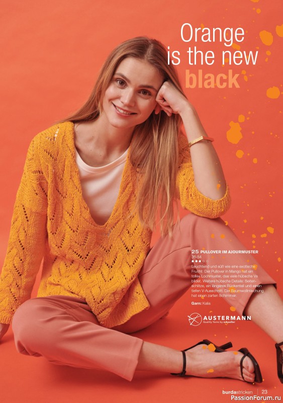Вязаные модели в журнале «Burda Stricken №3 2022»