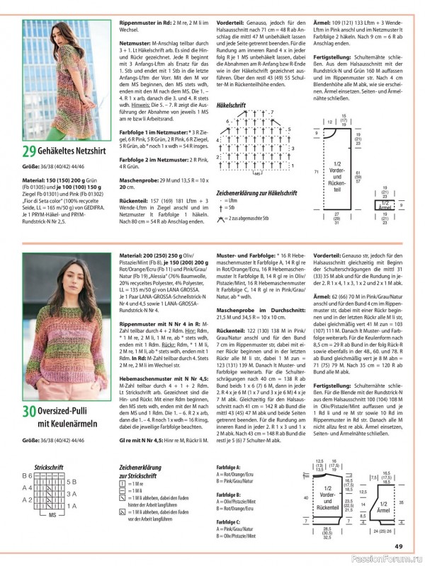 Вязаные модели в журнале «Sabrina №8 2022»
