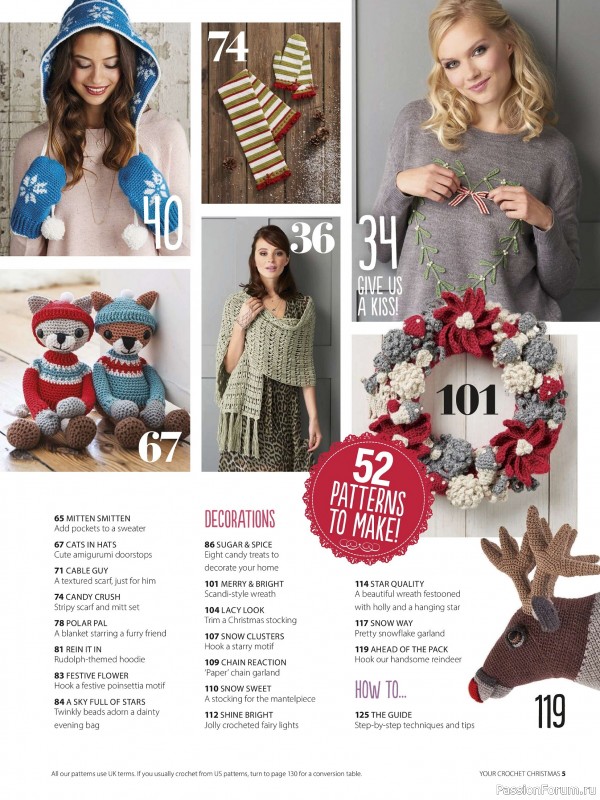 Вязаные проекты крючком в журнале «Your Crochet Christmas - 2025»