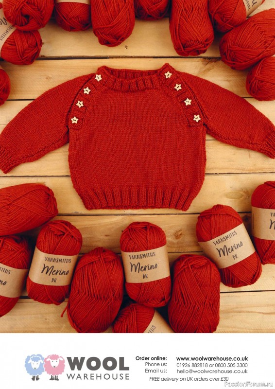 Вязаные проекты спицами в журнале «The Knitter №216 2025»
