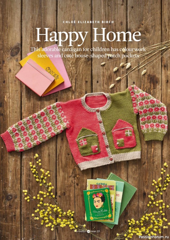 Вязаные проекты спицами в журнале «The Knitter №221 2025»