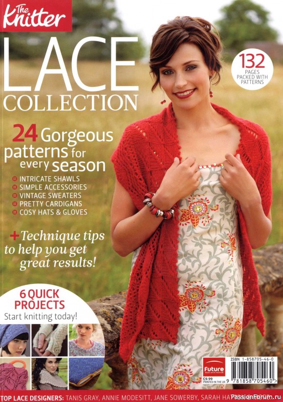 Вязаные проекты спицами в журнале «The Knitter. Lace Collection 2012»