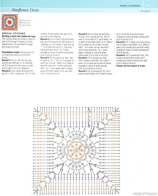 Вязаные проекты в книге «150 Crochet Blocks». Часть 1