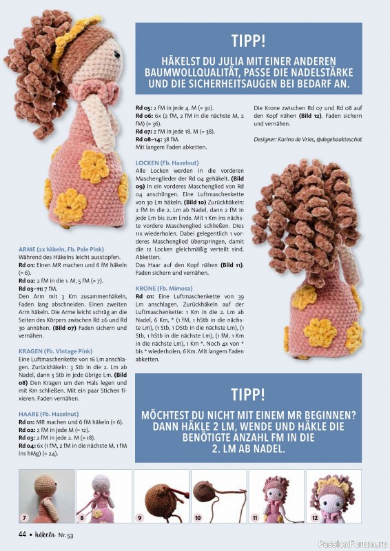Вязаные проекты в журнале «Hakeln das Maschen Magazin №53 2025»