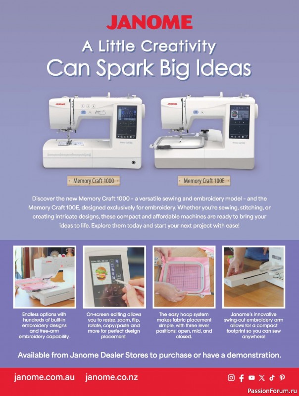 Коллекция проектов для рукодельниц в журнале &laquo;Australian Homespun - February-March 2026&raquo;