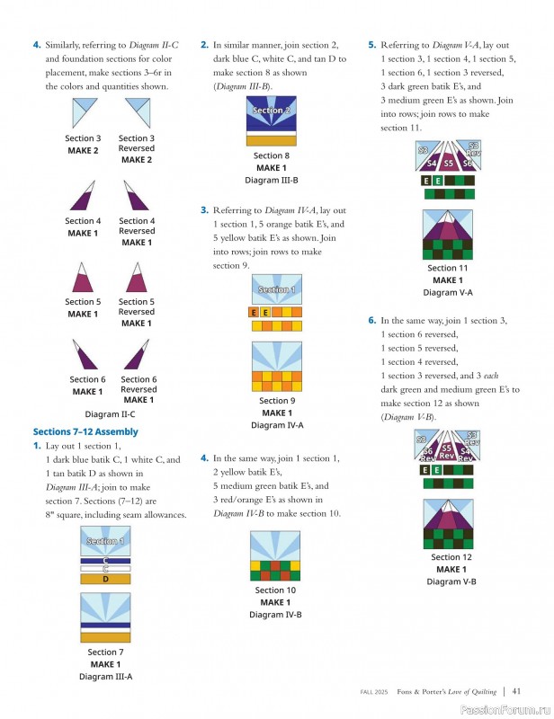 Коллекция проектов для рукодельниц в журнале «Fons & Porter’s Love Of Quilting - Fall 2025»