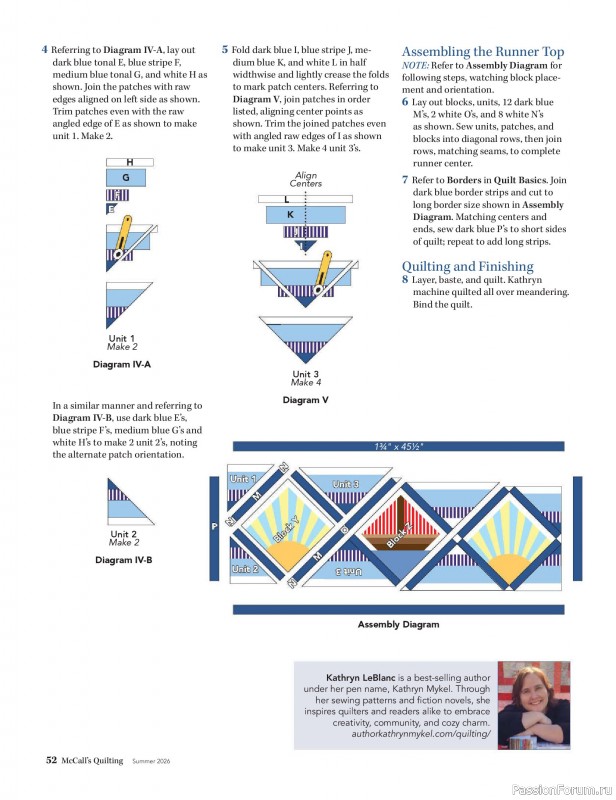 Коллекция проектов для рукодельниц в журнале &laquo;McCall's Quilting - Summer 2026&raquo;