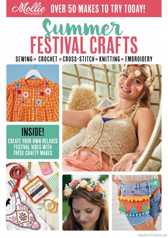 Коллекция проектов для рукодельниц в журнале «Mollie Makes - Festival Crafts 2026»
