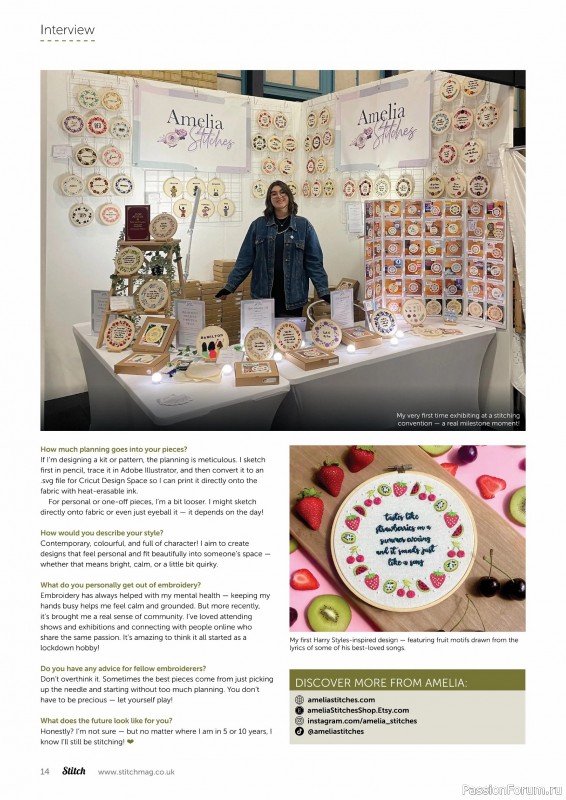 Коллекция проектов для рукодельниц в журнале «Stitch Magazine №158 2025»